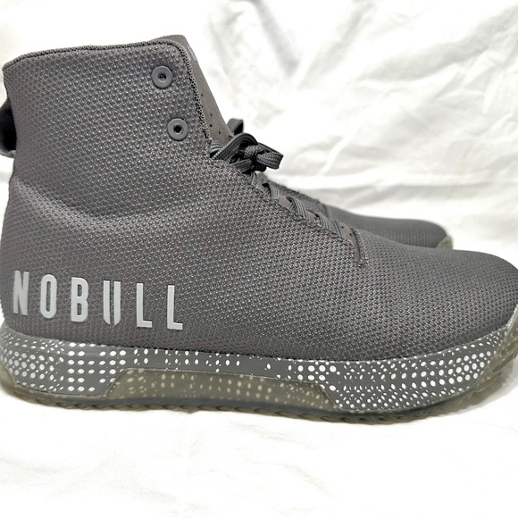 NOBULL Men’s Outwork High-Top Training Shoes – Charcoal Gray (Like New) - Picture 3 of 11